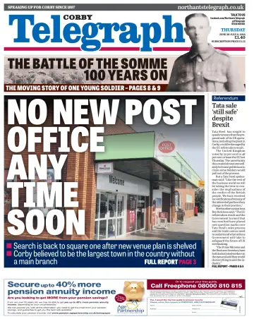 Northants Evening Telegraph - 30 Jun 2016