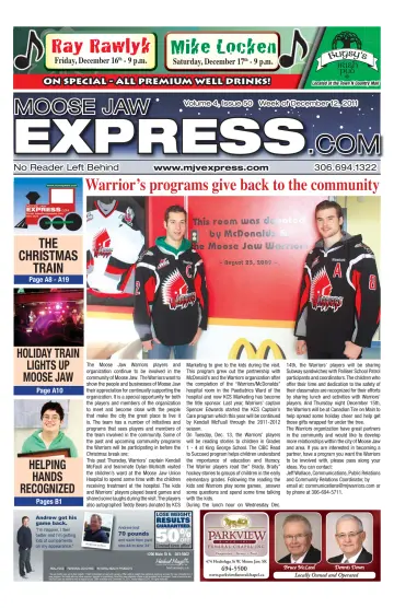 Moose Jaw Express.com - 15 Dec 2011