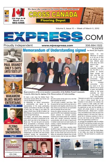 Moose Jaw Express.com - 8 Mar 2012
