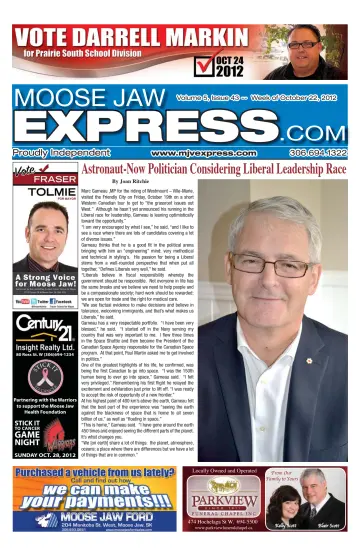 Moose Jaw Express.com - 25 Oct 2012