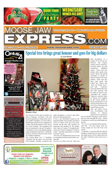 Moose Jaw Express.com - 29 Nov 2012
