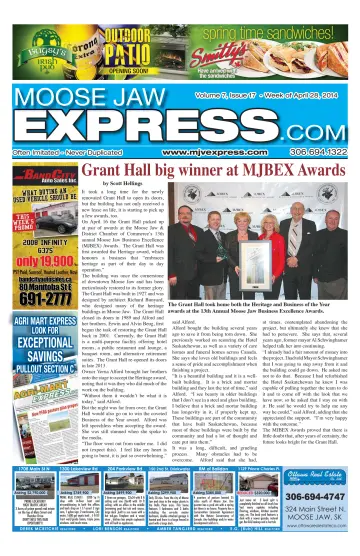 Moose Jaw Express.com - 1 May 2014