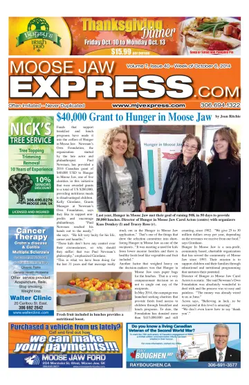 Moose Jaw Express.com - 9 Oct 2014