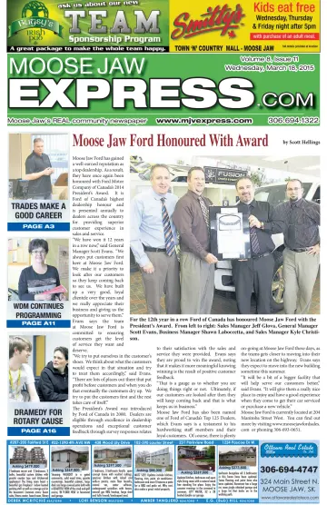 Moose Jaw Express.com - 18 Mar 2015