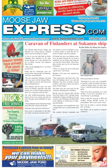 Moose Jaw Express.com - 9 Sep 2015