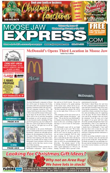 Moose Jaw Express.com - 22 Nov 2017