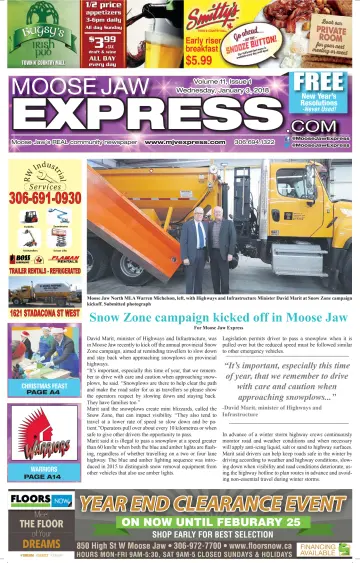 Moose Jaw Express.com - 3 Jan 2018