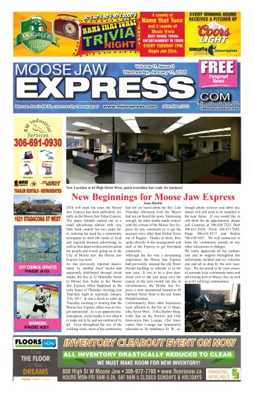Moose Jaw Express.com - 17 Jan 2018