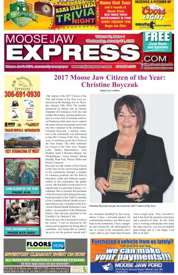 Moose Jaw Express.com - 24 Jan 2018