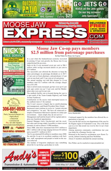Moose Jaw Express.com - 16 May 2018