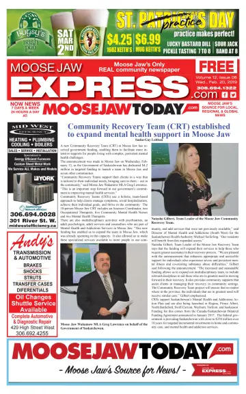 Moose Jaw Express.com - 20 Feb 2019