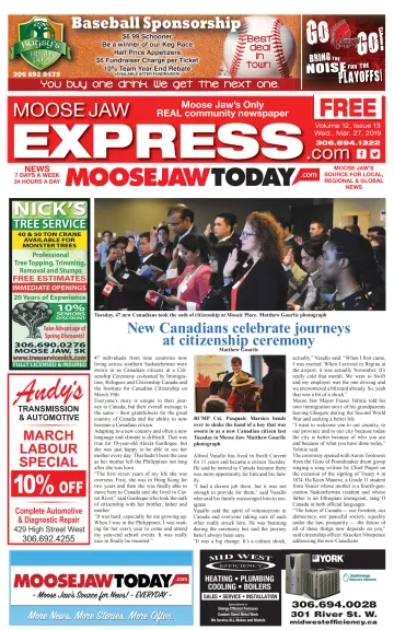 Moose Jaw Express.com - 27 Mar 2019