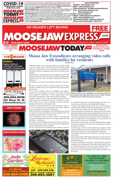 Moose Jaw Express.com - 8 Apr 2020