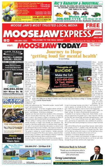 Moose Jaw Express.com - 2 Sep 2020