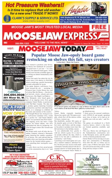 Moose Jaw Express.com - 16 Sep 2020