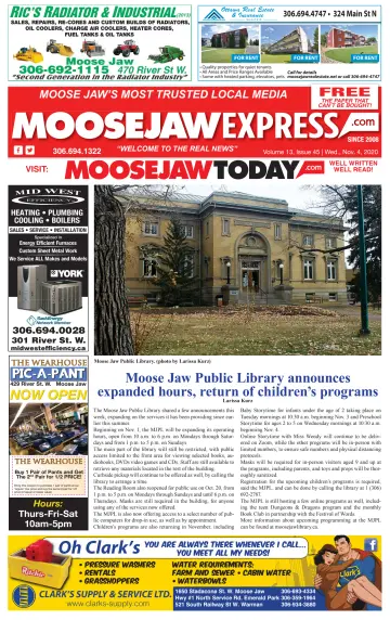 Moose Jaw Express.com - 4 Nov 2020