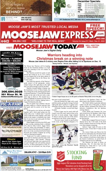 Moose Jaw Express.com - 21 Dec 2022