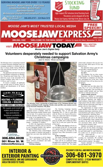 Moose Jaw Express.com - 15 Nov 2023