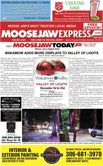 Moose Jaw Express.com - 29 11月 2023
