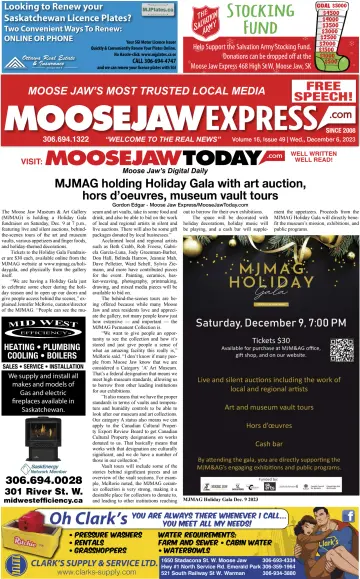 Moose Jaw Express.com - 6 Rhag 2023