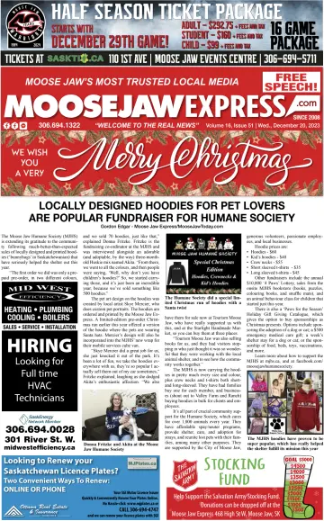 Moose Jaw Express.com - 20 dez. 2023