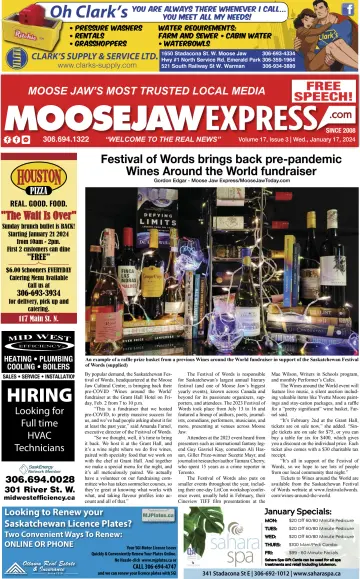 Moose Jaw Express.com - 17 1월 2024
