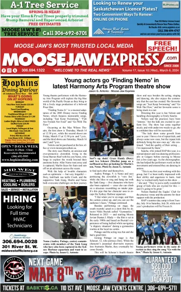 Moose Jaw Express.com - 06 3월 2024