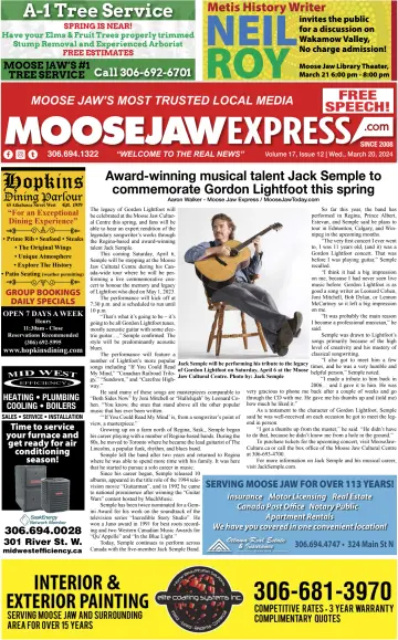 Moose Jaw Express.com - 20 Márta 2024