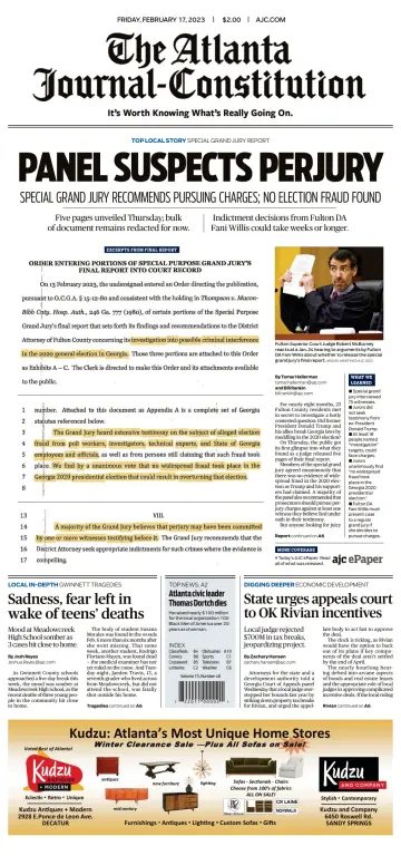 The Atlanta Journal-Constitution - 17 Şub 2023