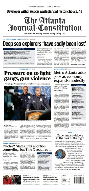 The Atlanta Journal-Constitution - 23 июн. 2023