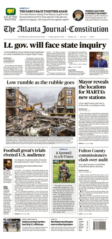 The Atlanta Journal-Constitution - 12 abril 2024
