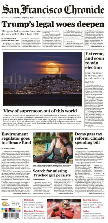 San Francisco Chronicle - 13 Aug 2022