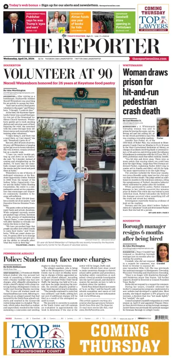The Reporter (Lansdale, PA) - 24 Apr. 2024