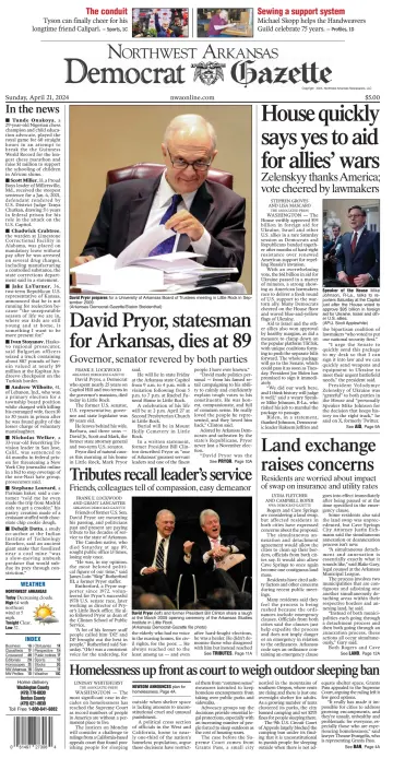 Northwest Arkansas Democrat-Gazette - 21 四月 2024
