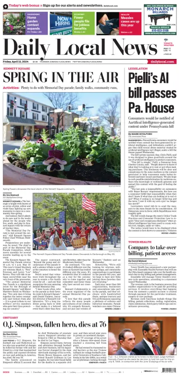 Daily Local News (West Chester, PA) - 12 Nis 2024
