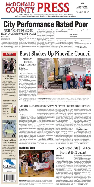 McDonald County Press - 31 Mar 2011