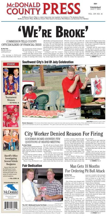 McDonald County Press - 7 Jul 2011