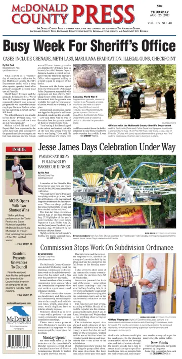 McDonald County Press - 25 Aug 2011