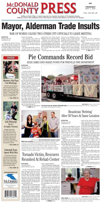 McDonald County Press - 1 Sep 2011