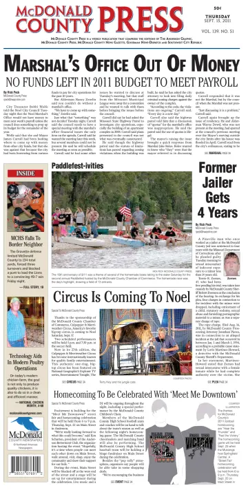 McDonald County Press - 15 Sep 2011