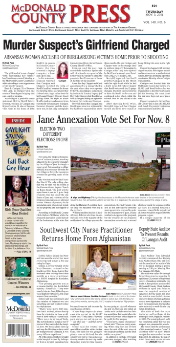 McDonald County Press - 3 Nov 2011