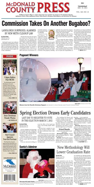 McDonald County Press - 15 Dec 2011