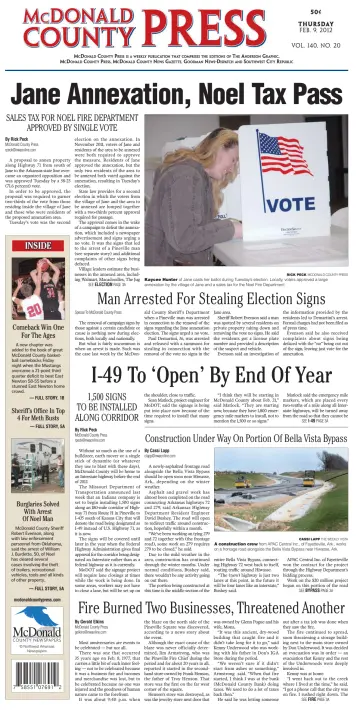 McDonald County Press - 9 Feb 2012