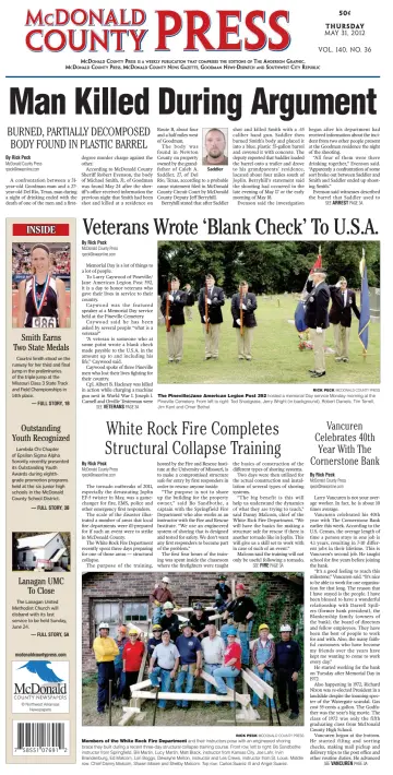 McDonald County Press - 31 May 2012