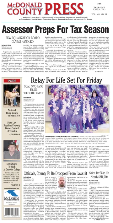 McDonald County Press - 14 Jun 2012