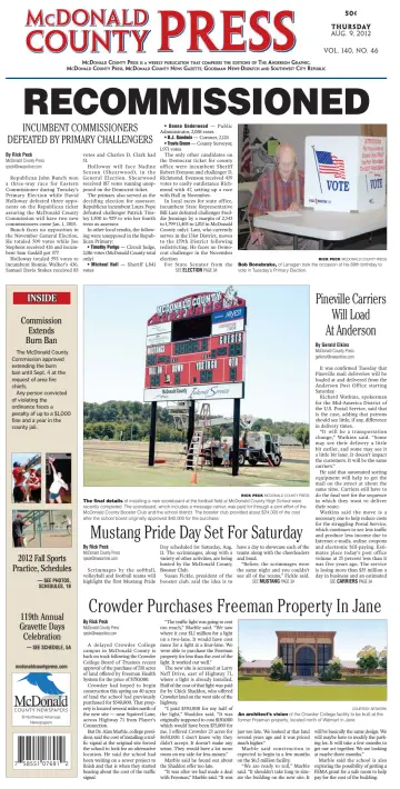 McDonald County Press - 9 Aug 2012