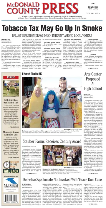 McDonald County Press - 1 Nov 2012