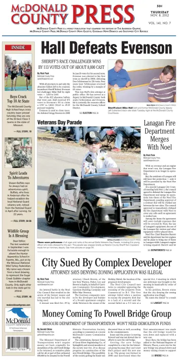 McDonald County Press - 8 Nov 2012