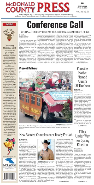 McDonald County Press - 13 Dec 2012