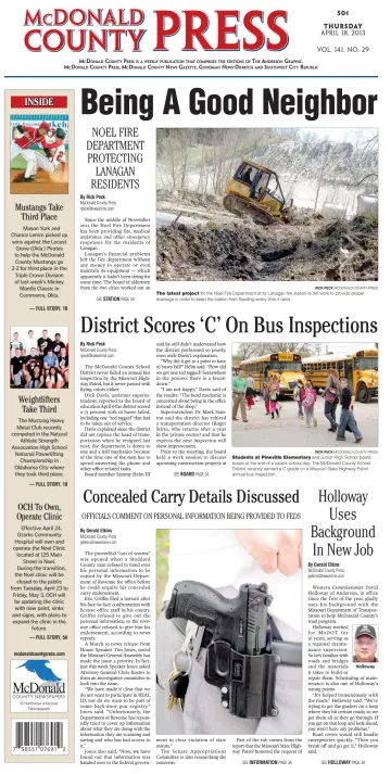 McDonald County Press - 18 Apr 2013